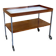 1960s 1970s serving trolley walnut teak Walter Wirz for Wilhelm Renz Design