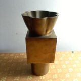 Post-modern bronze vase 80s