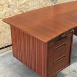 Curved desk Ordo vintage scandinavian teak