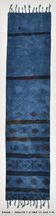 Blue Black Antique Turkish Runner Rug, 79x342Cm