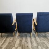 Armchairs by Jindrich Halabala for Up Závody, Set of 3
