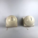 Vintage Italian Guzzini sconces model Bugia. Set of two