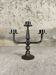 Vintage three-branch metal chandelier