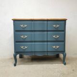 Vintage cherry wood commode refurbished