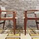 Pair of Scandinavian teak armchairs by Kurt Østervig, Denmark 1960