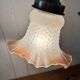 Art deco lamp brass and opaline