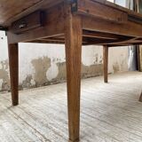 19th century oak farmhouse table 270cm with extensions