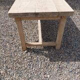 Old farmhouse table in solid oak
