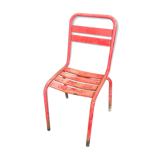 Red Tolix T1 chair
