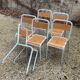 Lot de 6 chaises Tolix bleu ciel