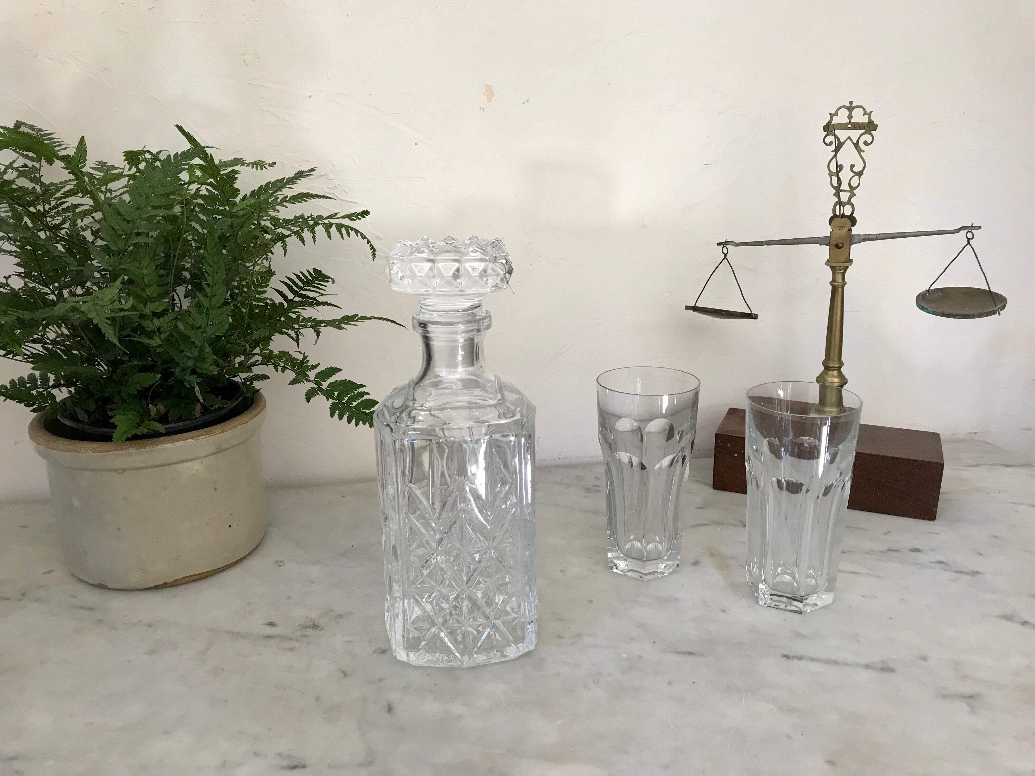 Crystal whisky carafe