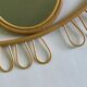 Rattan eye mirror