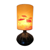 Vintage black ceramic lamp