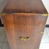 Commode de campagne ancienne de style militaire