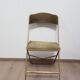 Set of 4 opera theater folding chairs from the 70s two-tone velvet brass