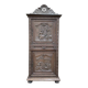 Bonnetiere - Armoire bretonne en chêne massif sculpté