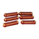 6 knife holders in burgundy glazed ceramic with art deco gold edging