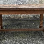 Table basse de ferme, chêne massif, vintage, début XXème s.