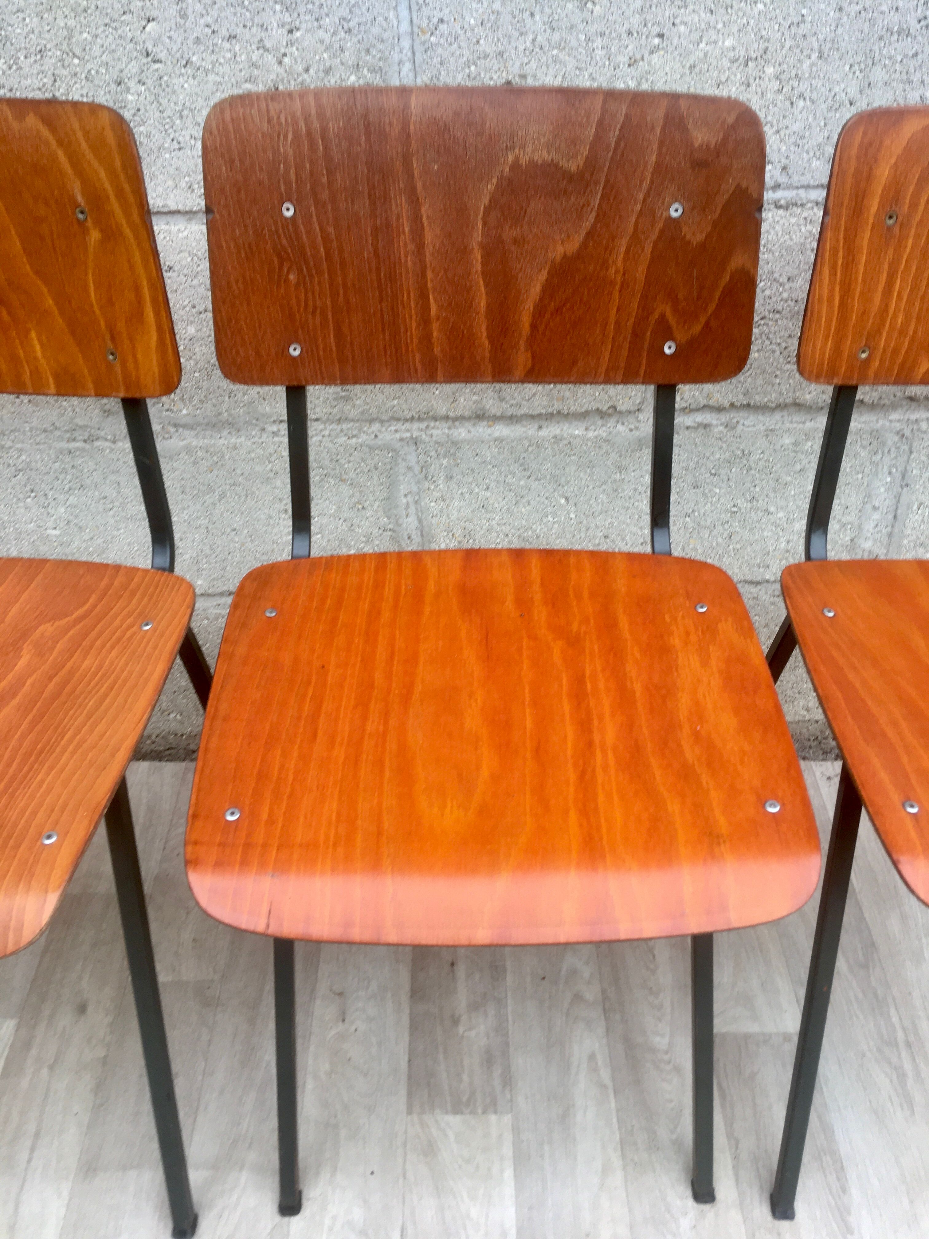 Set of 4 vintage chairs and design Eromes