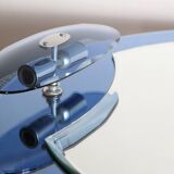 Cobalt blue mirror, Italian design, circa 1970