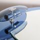 Miroir bleu cobalt, design italien, circa 1970