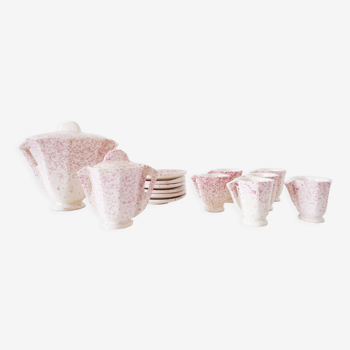 Art deco pink coffee service