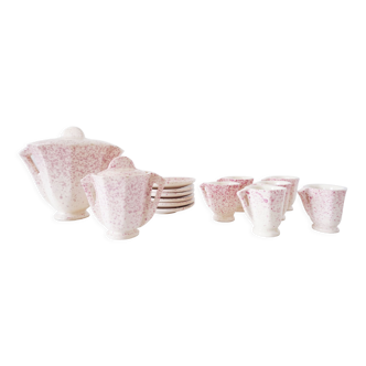 Art deco pink coffee service