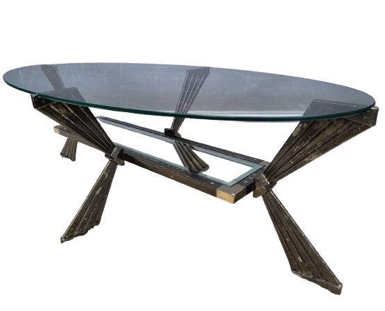 Art Deco oval coffee table 1940