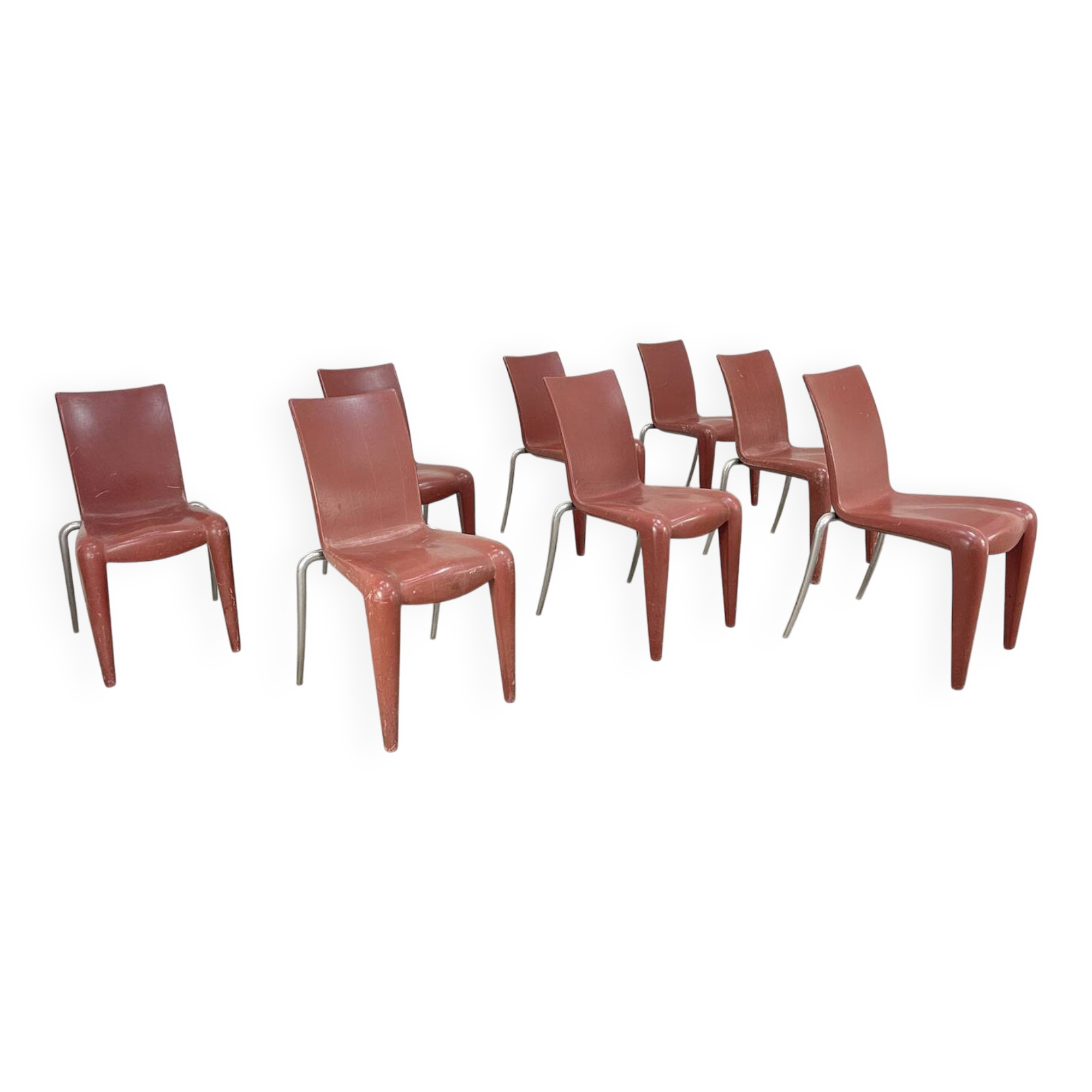 8 Starck chairs for Vitra