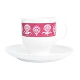Cup and saucer, Wien style, Melitta, Germany, 1970s.