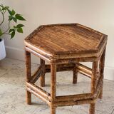 Table basse bambou vintage