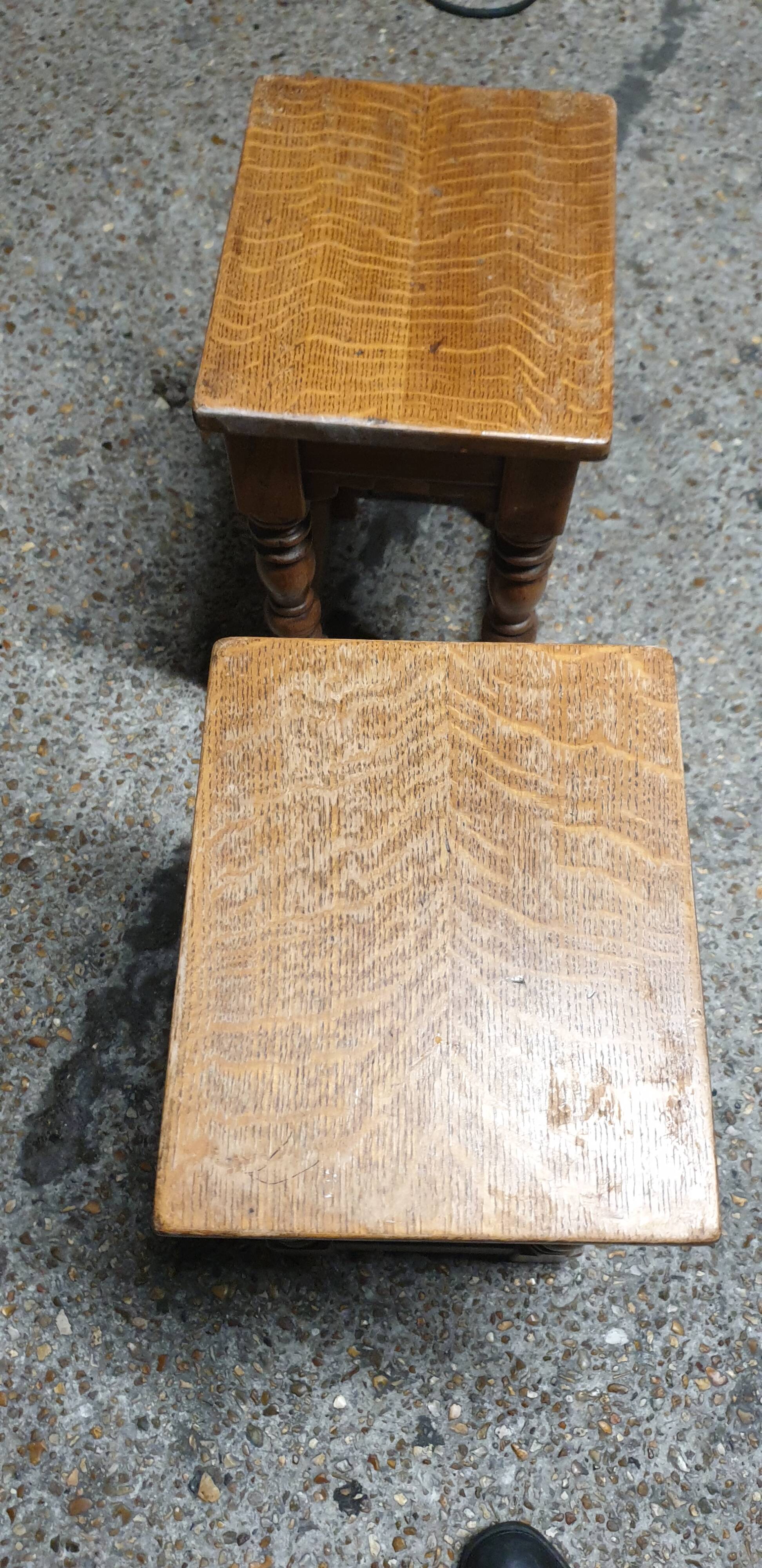 Solid oak stools