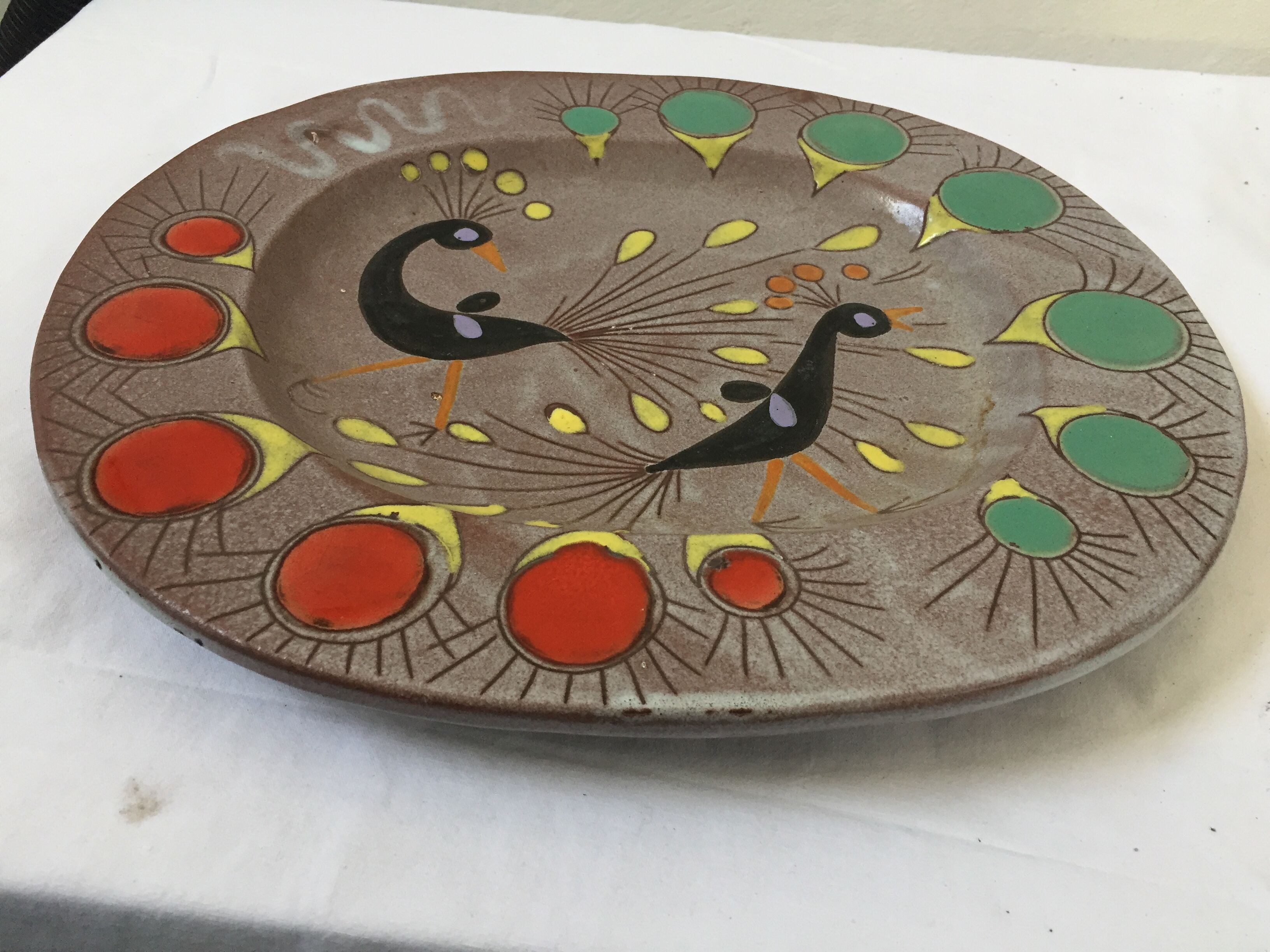 1960 Vallauris ceramic dish