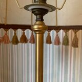 Tripod floor lamp brass