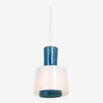 1960s Ceramics hanging lamp by Aldo Londi for Bitossi, Italy