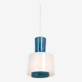 Lampe suspendue en céramique des années 1960 par Aldo Londi pour Bitossi, Italie