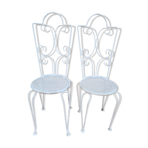 Paire de chaises de jardin ancienne