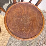 4 curved wooden bistro chairs
