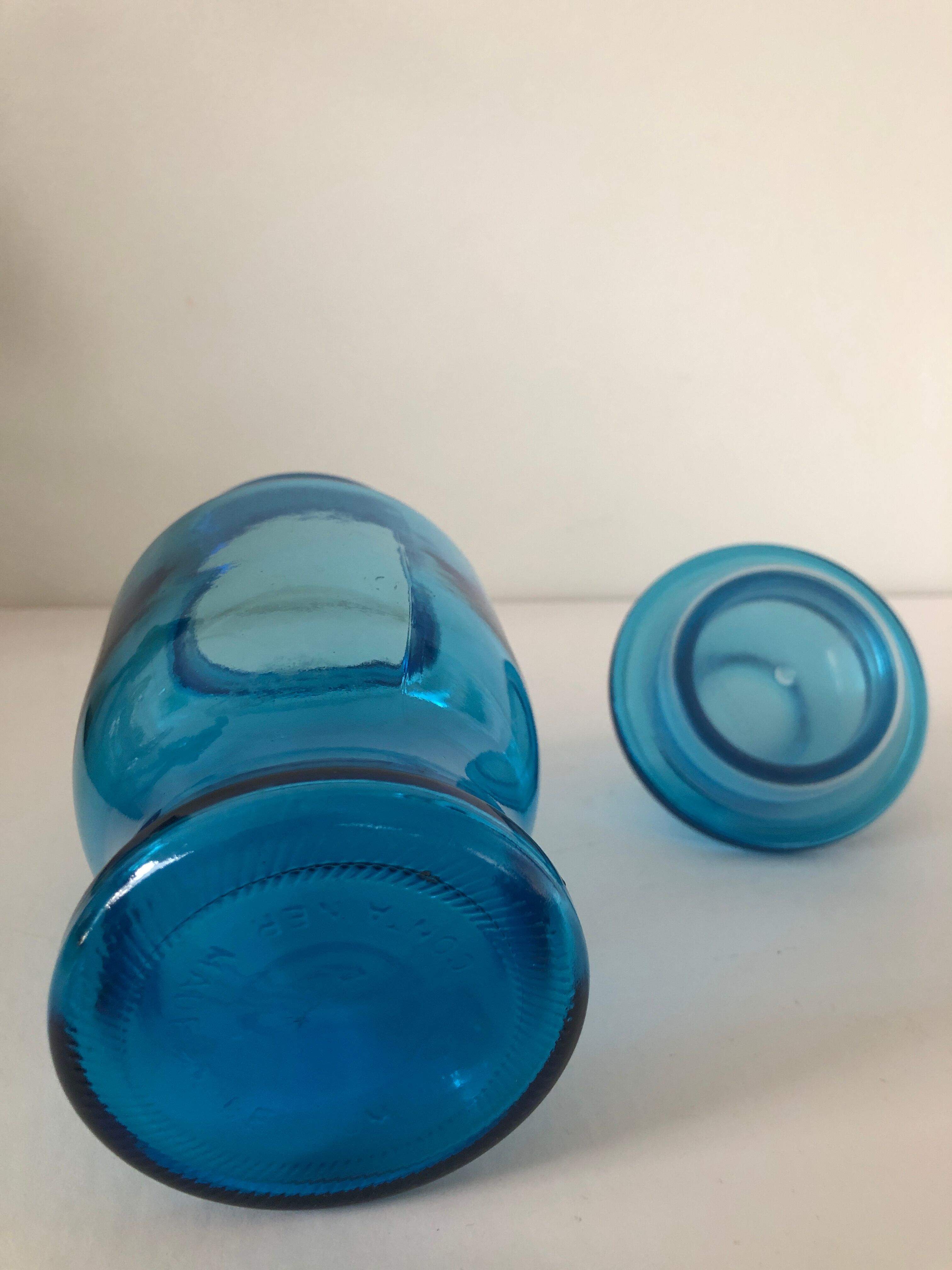 Vintage Lever Blue Bottle