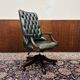 English Green Chesterfield Office Chair Desk chair green