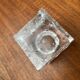 Mid-century glass candlestick by Kurt Wokan for Ingrid Glas, Germany, 1960s.
