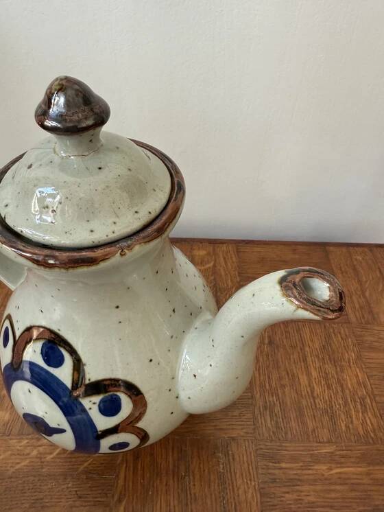 Vintage stoneware teapot