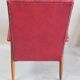 Fauteuil vintage en skaï rouge