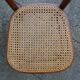 2 Thonet N°221 chairs, caned Art Nouveau bronze decor