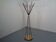 Italian copper and steel tubular coat rack, 1950s