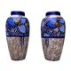 2 Art Deco vases in glazed stoneware signed Louis Dage