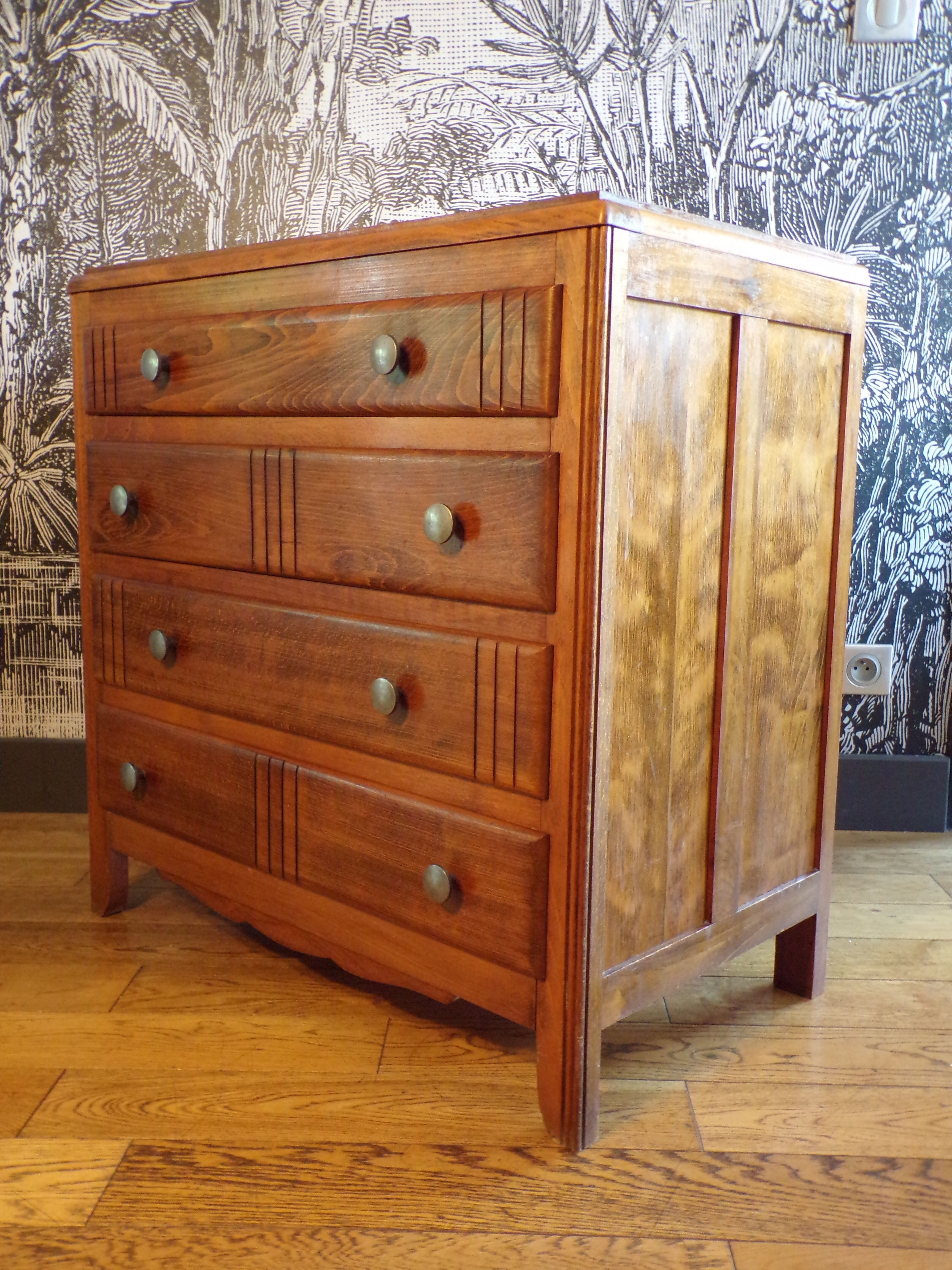 Commode vintage 4 tiroirs