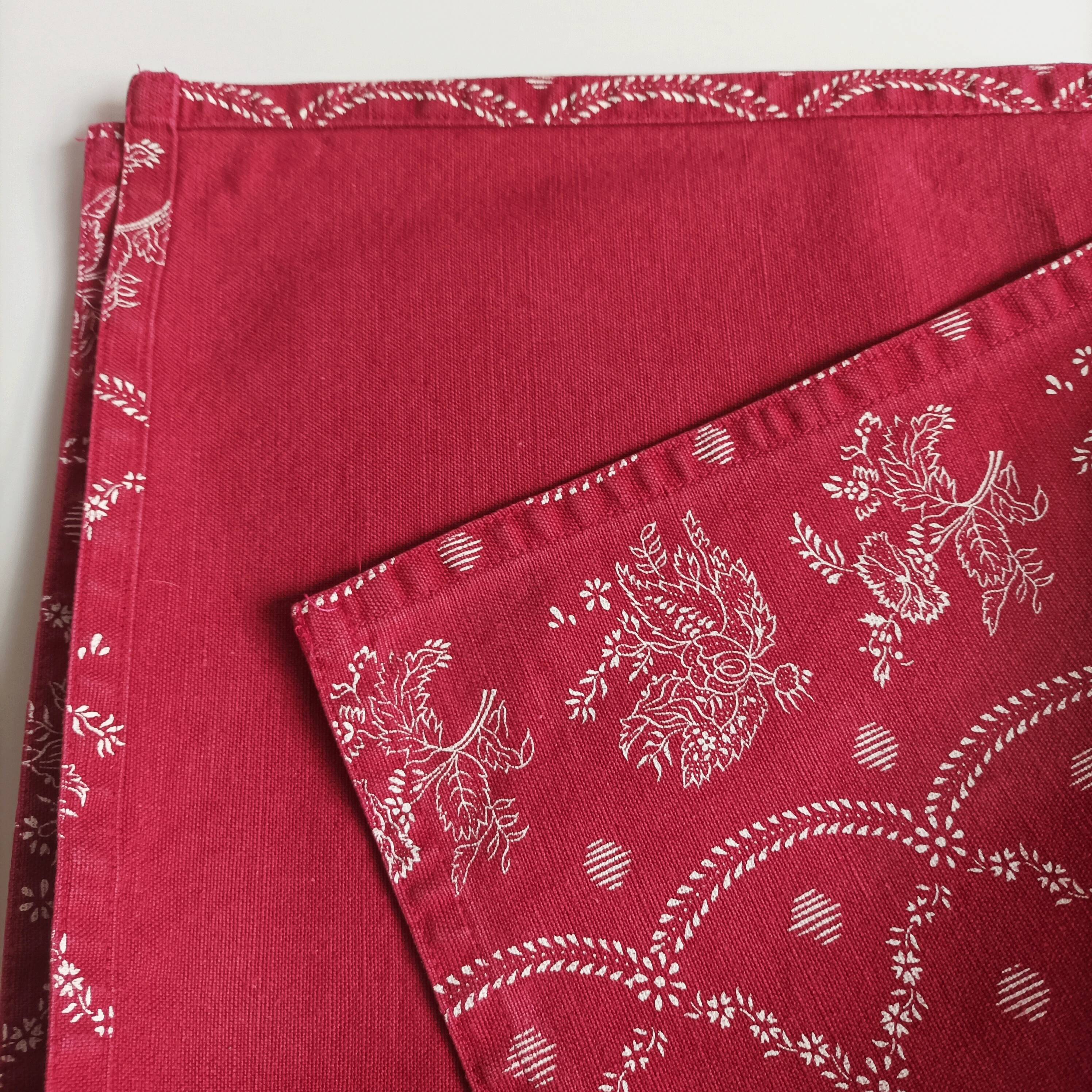 Nappe métis lin coton purs vintage