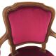 Burgundy pink velvet shepherdess