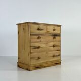 English chest of drawers pine wood